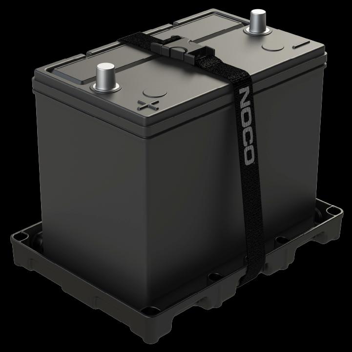 NOCO Battery Tray, For Use With Group 27 Batteries, 12-13/16 in Length x 6-15/16 in Width Inside Dimensions, Black - BT27