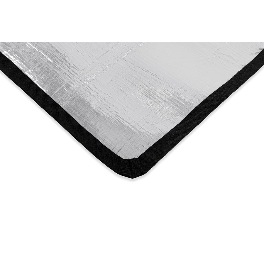 Camco Roof Vent Insulation, For 14 in x 14 in Vents, 16-1/4 in Length x 16-1/4 in Width, Black Nylon Ripstop And Silver Reflective Backing - 45149