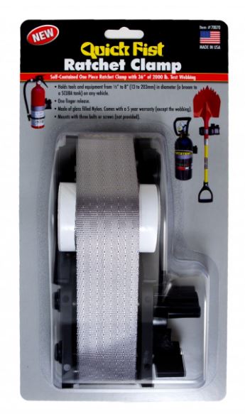 Quick Fist/ End Of The Road Tie Down Strap, For Tools And Equipment From 1/2 in To 8 in In Diameter, 36 in Length, 2000 lb Break Strength - 70070