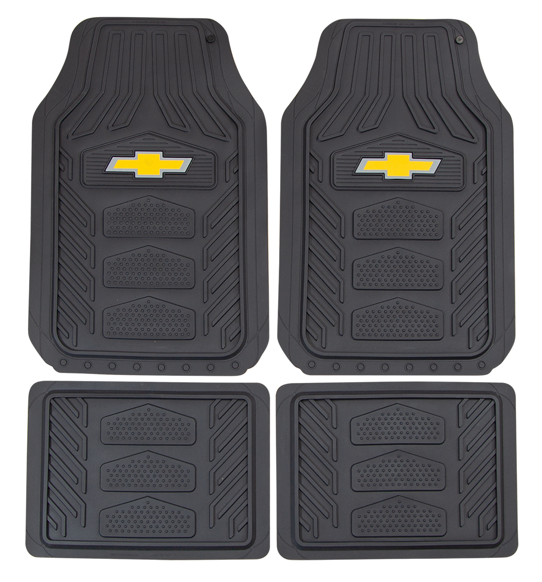 Plasticolor Floor Mat, Black, 4 Piece - 001664R03