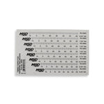 MSD Ignition Timing Tape, For Use With 5.25/6/6.375/6.75/7/7.25/7.5/8 in Harmonic Balancers - 8985