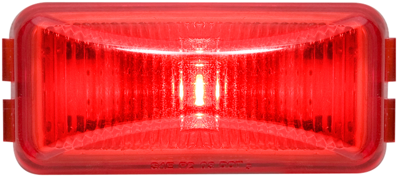 Optronics Clearance Light, AL90 SERIES, LED, 2-1/2 in Length x -1-1/4 in Width x 1 in Depth - AL90RBP