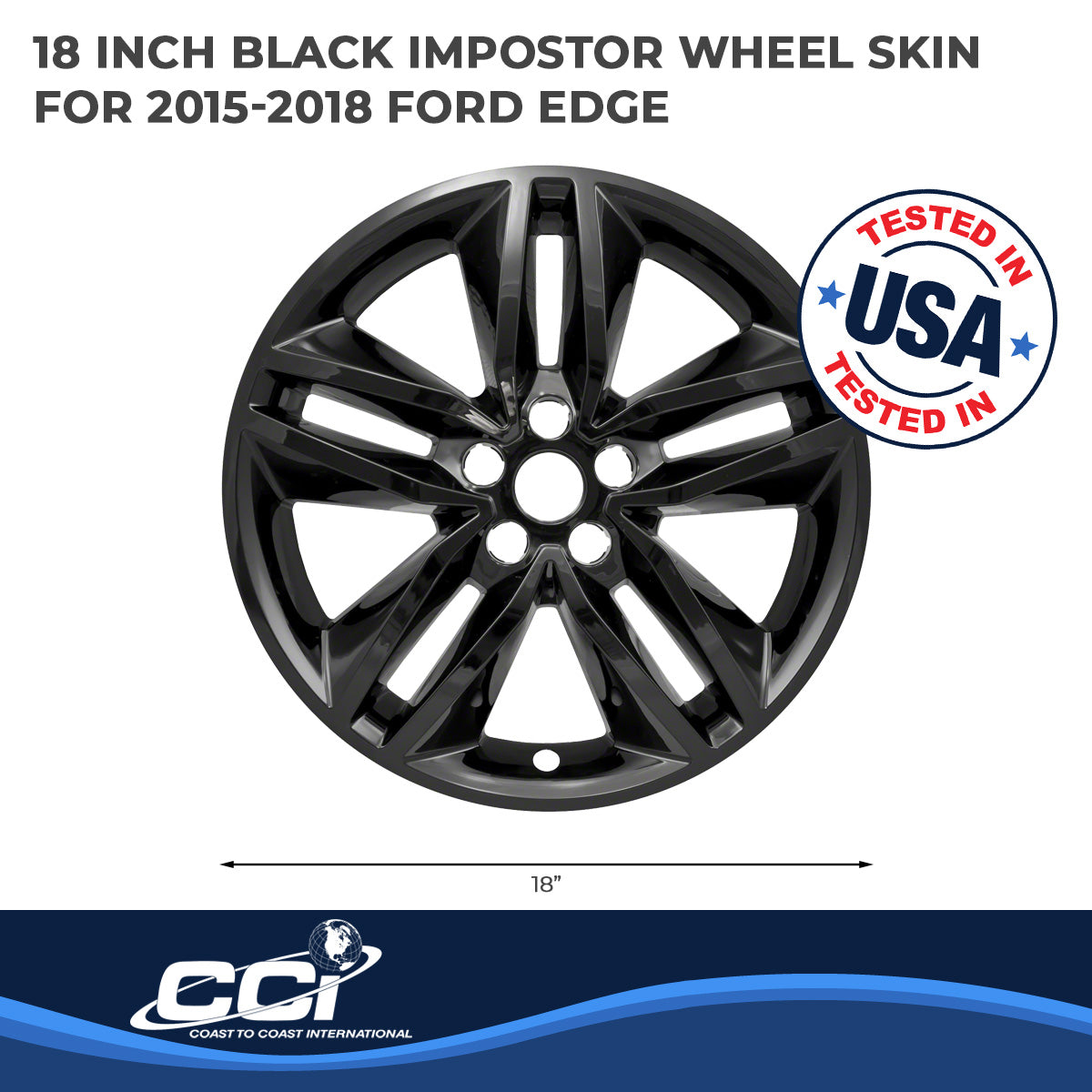 Coast2Coast Wheel Skins & Styled Wheel Covers IWCIMP385BLK product image 3