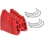 Valterra Sewer Hose Support, 15 ft Length, 4-1/2 in Sewer End Height x 7-1/4 in RV End Height, Red - S1500R