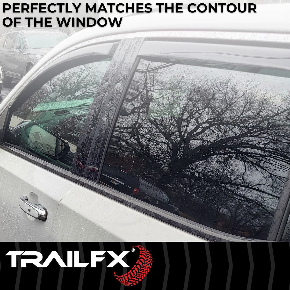 TrailFX Rainguard, TFX 4-PC Window Vents, Set Of 4 - 4812IC