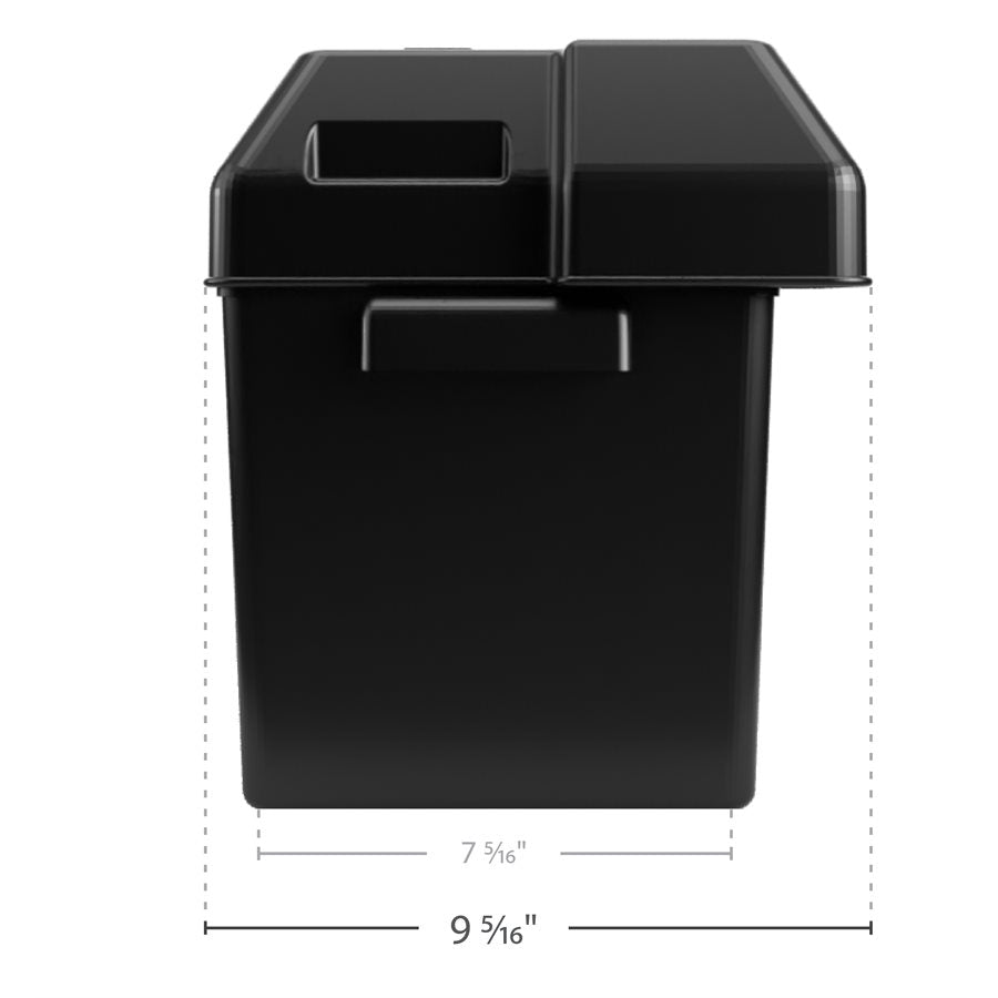 Camco Battery Box for Group 27, 30 and 31 Batteries, Black - 55372