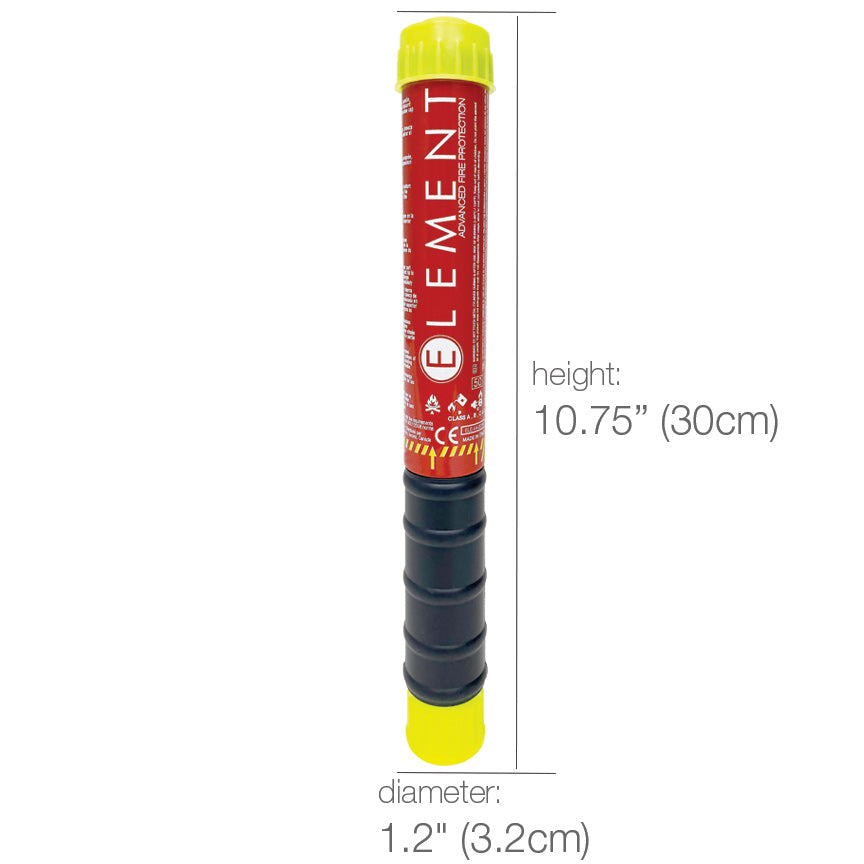 Element Fire Extinguishers Fire Extinguisher, E50, Aluminum/Plastic, Red With Black Handle - 40050