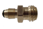MB Sturgis Propane Adapter Fitting, Male Soft Nose POL x Male ACME Type 1, Brass - 204128-MBS