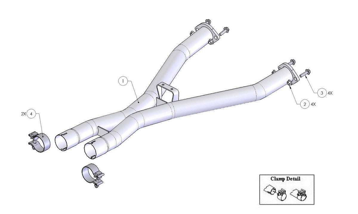 Borla Exhaust Pipe 60087 product image 2