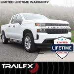 TrailFX Nerf Bar, TrailFX A4 Series, 4-1/2 in Hexagonal Straight, Titanium Black - AL4006B
