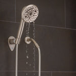 Oxygenics/ ETL Shower Head, Hand Held With 72 in Hose, With 10 Function Spray Settings, 5 in Outer Diameter - 51479