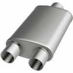 MagnaFlow Exhaust Muffler, Dual 3 in Offset Outlet, 14 in Body/20 in Overall Length - 12198