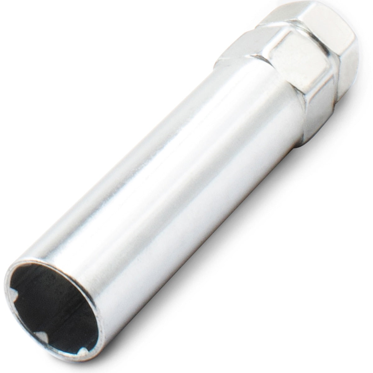 Coyote Wheel Accessories Lug Nut Socket, 6 Spline Key, 7/8 in And 13/16 in Drive, Chrome Plated - 11497