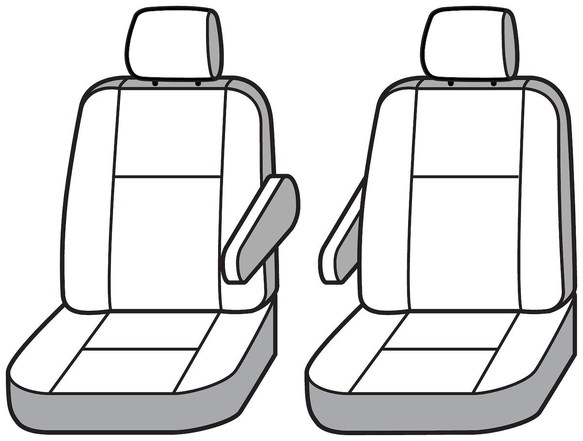 Covercraft Seat Cover, Charcoal Black, Set Of 2 - SS2512PCCH