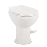 Dometic Toilet, 400 Series, Round Seat With 18 in Seat Height, White - 9610008275