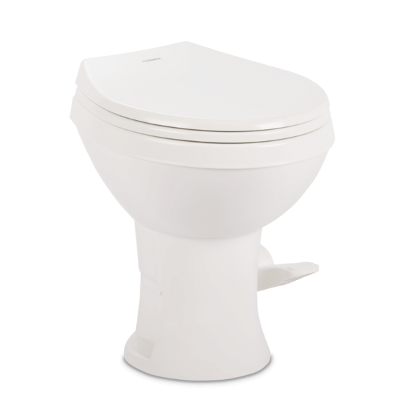 Dometic Toilet, 400 Series, Round Seat With 18 in Seat Height, White - 9610008275