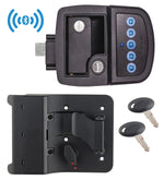 AP Products Entry Door Handle, Keyed-A-Like Entry With Bluetooth And Close Field Technology, Fits 2-3/4 in x 3-3/4 in Opening, Black - 013-5091