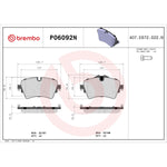 Brembo Brake Pads P06092N product image 6