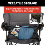 Lippert Camping Chair, 38-1/2 in Length x 42 in Height x 26 in Depth, 500 lb Weight Capacity - 2023053729