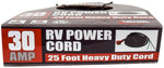 Valterra Power Cord, 30 amp, 25 ft Length, Black - A10-3025END