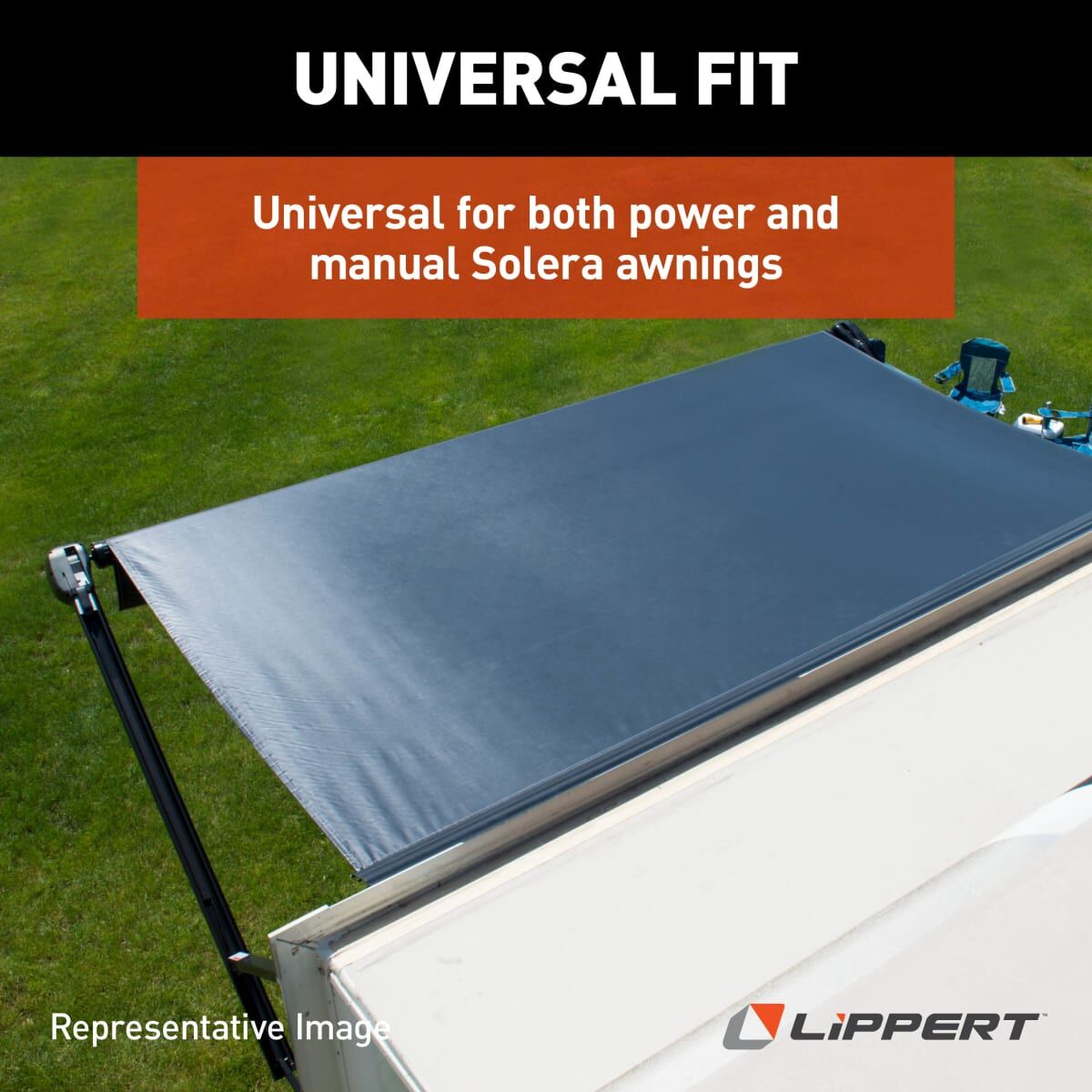 Lippert Awning Shock, 24.38 in Extended Length, 14.70 in Retracted Length, 124 lb Capacity - 260282