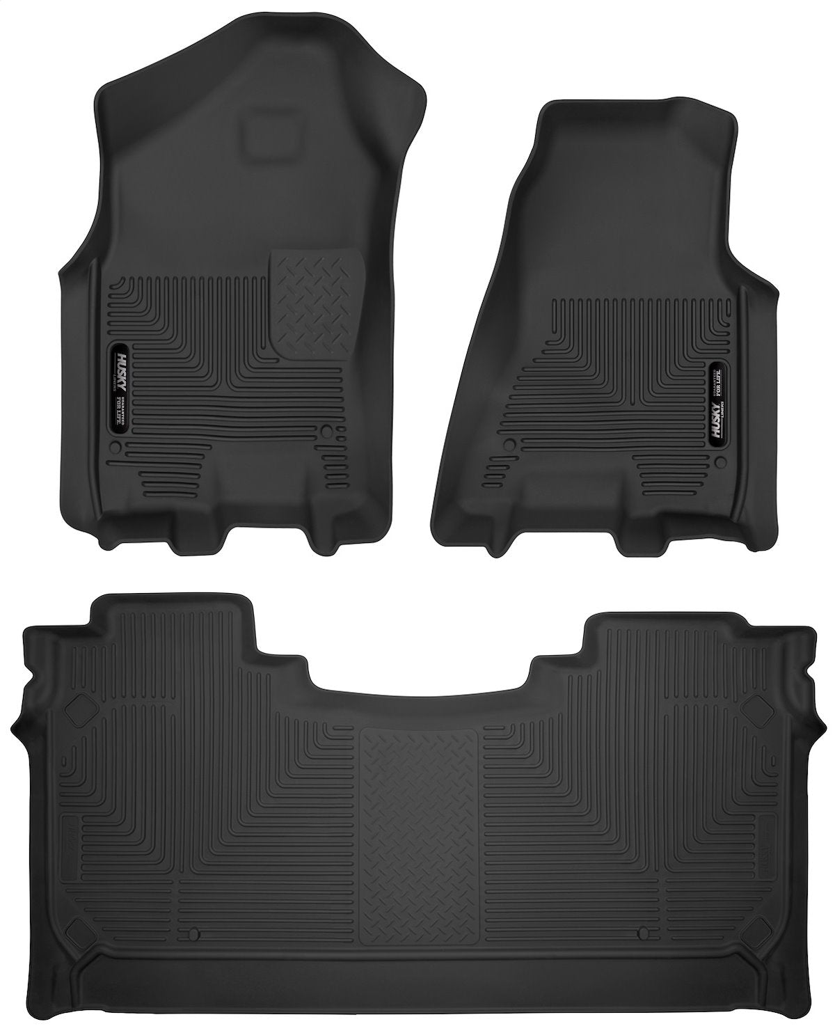 Husky Liners Floor Liner, Black, 3 Piece - 54608