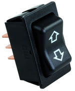 JR Products Slide Out Switch, 4 Pin Terminal, 1.85 in x 1.20 in Cutout, 40 amp/12 V - 12395