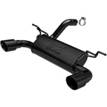 MagnaFlow Exhaust System Kit, MF Series Axle Back System, Black Stainless Steel, Black Steel Tips - 19388