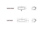 Rigid Industries Driving/Fog Light, SRQ Series, LED Bulb, 4 LED Clear Bulb - 904113
