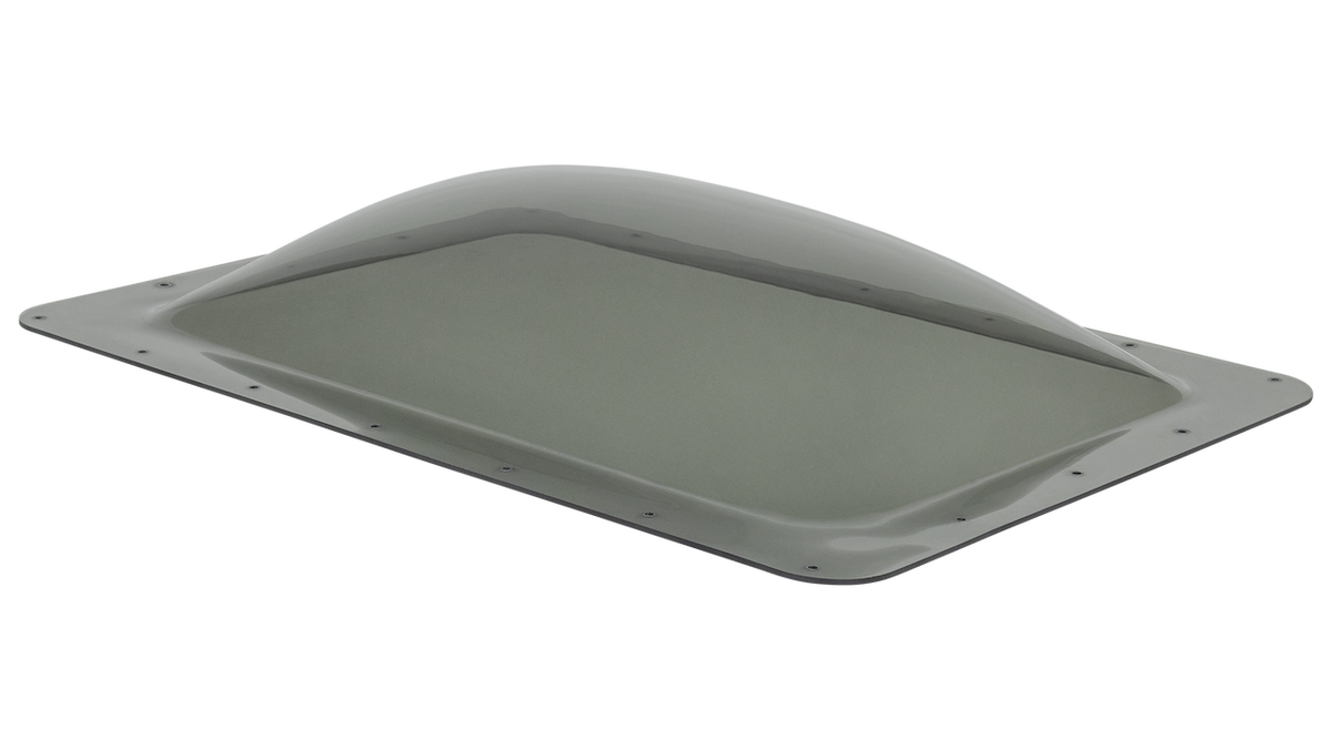Icon Skylight, 4 in High Bubble Type Dome, For 22 in Length x 14 in Width Opening, 26 in Length x 18 in Width Flange - 12080