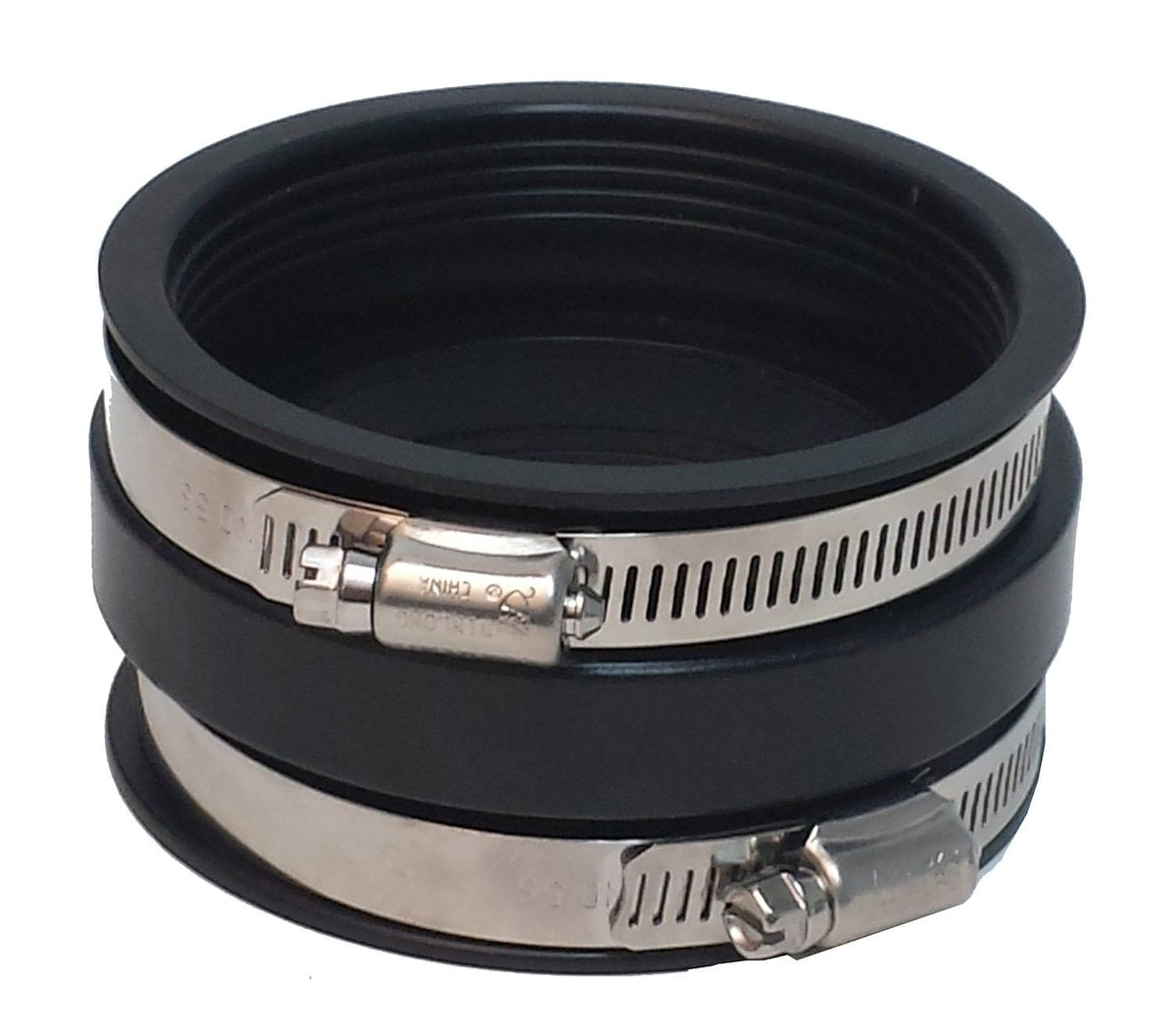 Valterra Sewer Hose Connector, 3 in Diameter, With 2 Clamps, Black - F02-2103