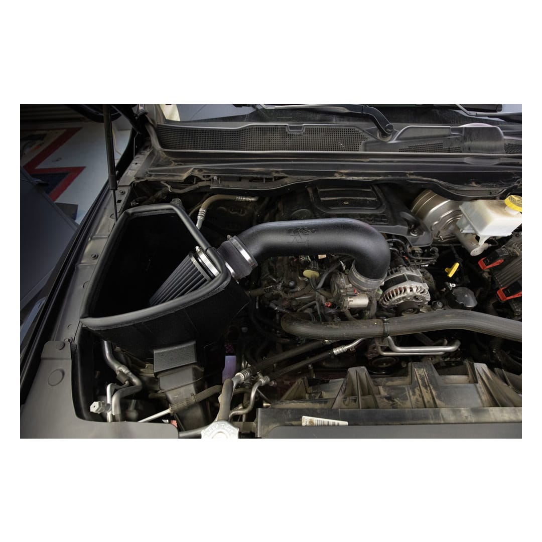 K&N Cold Air Intake, Black Polyethylene Tube, Black Filter - 30-1578