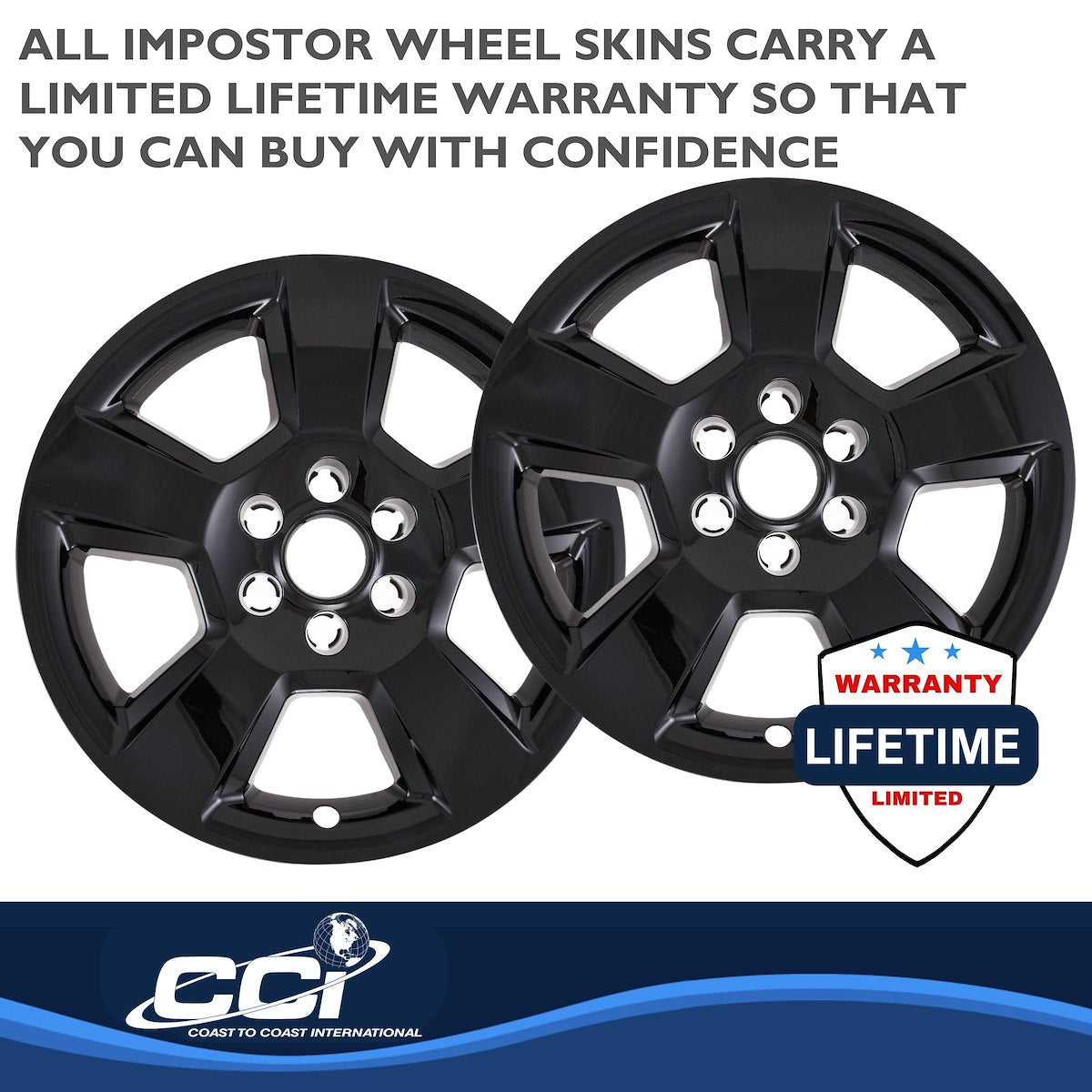 Coast2Coast Wheel Skins & Styled Wheel Covers IWCIMP490BLK product image 4