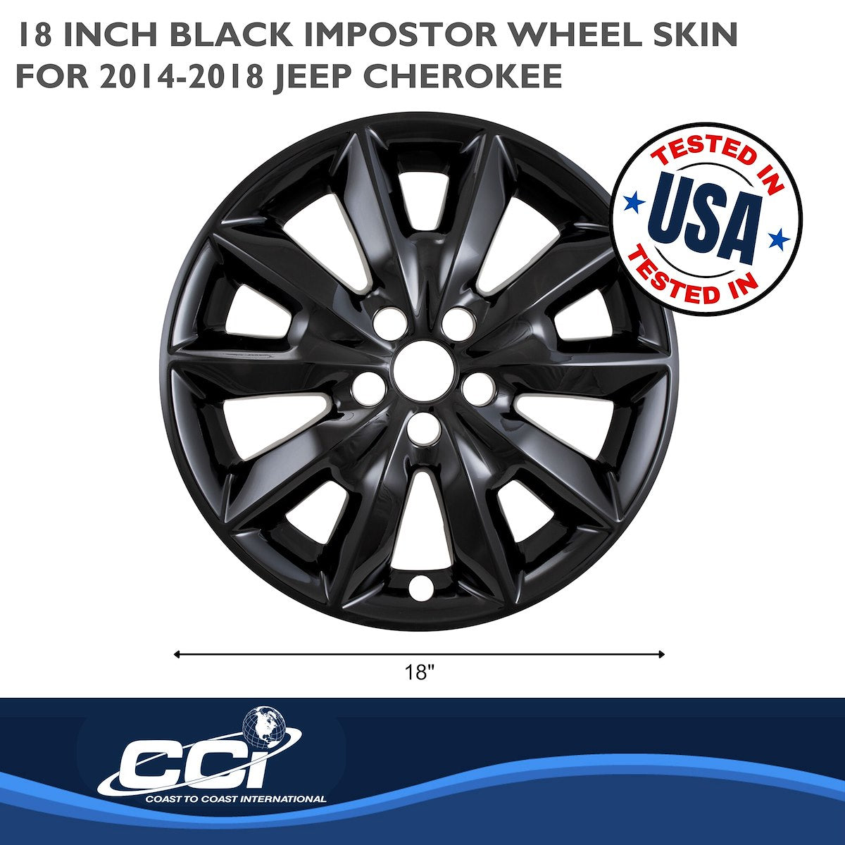 Coast2Coast Wheel Skins & Styled Wheel Covers IWCIMP481BLK product image 2