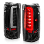 ANZO USA Tail Light Assembly, LED, Black Housing, White Bulbs, Set Of 2 - 311350