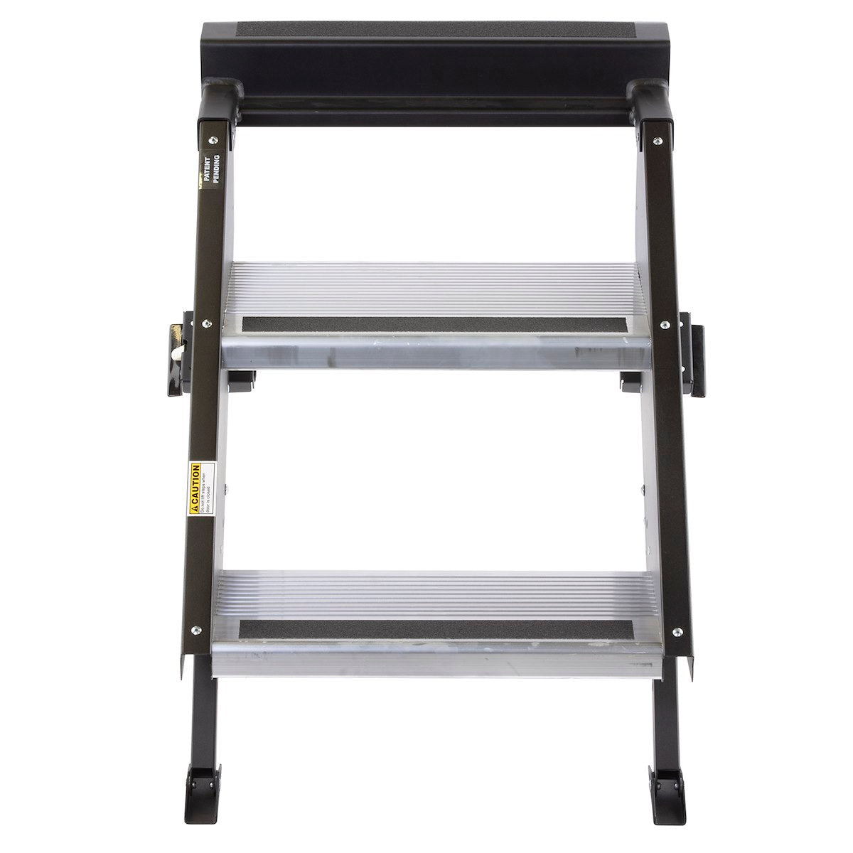 MOR/ryde Entry Step, Gen 2, 2 Manual Folding Steps, Threshold Height Of 25 in To 29 in - STP-202