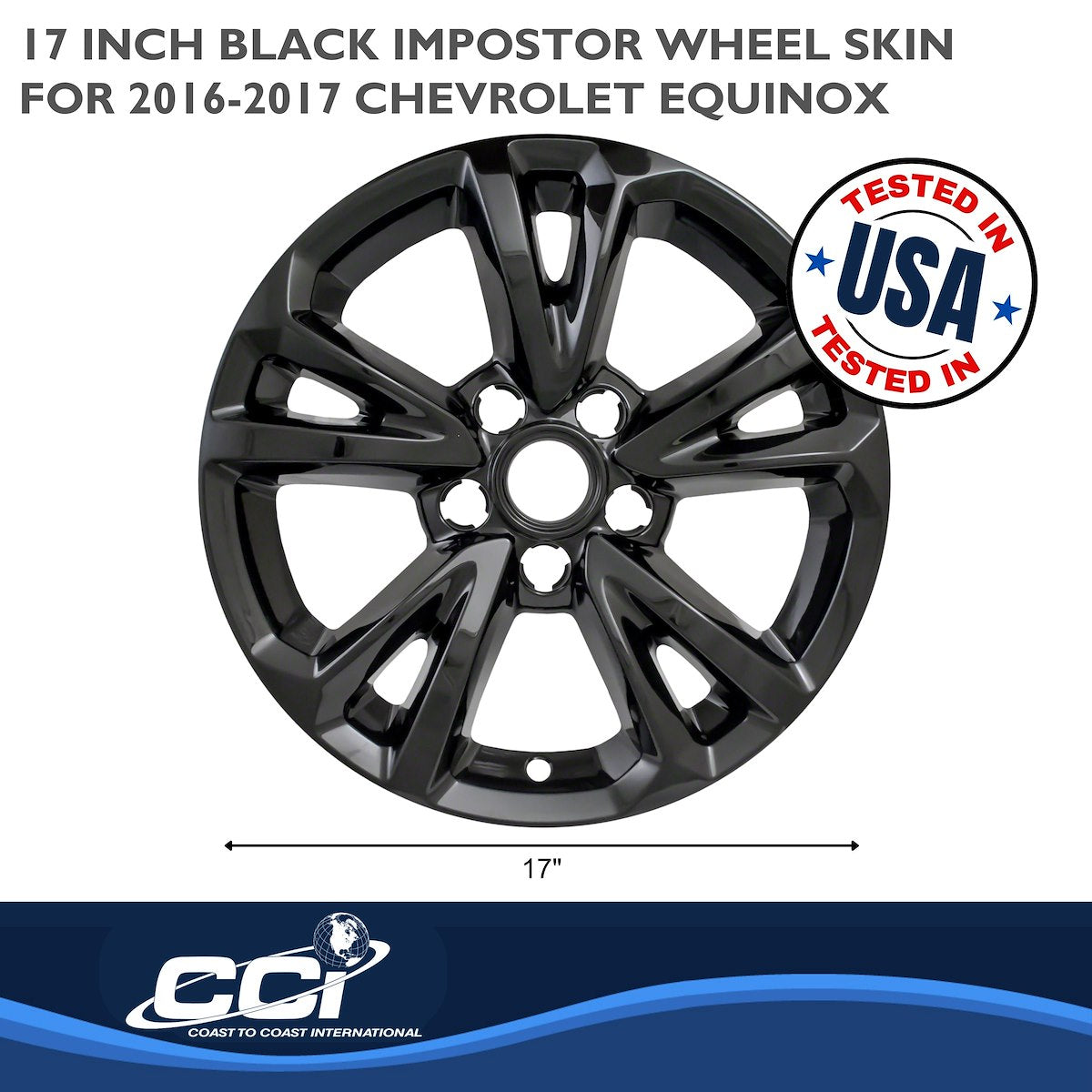 Coast2Coast Wheel Skins & Styled Wheel Covers IWCIMP384BLK product image 2