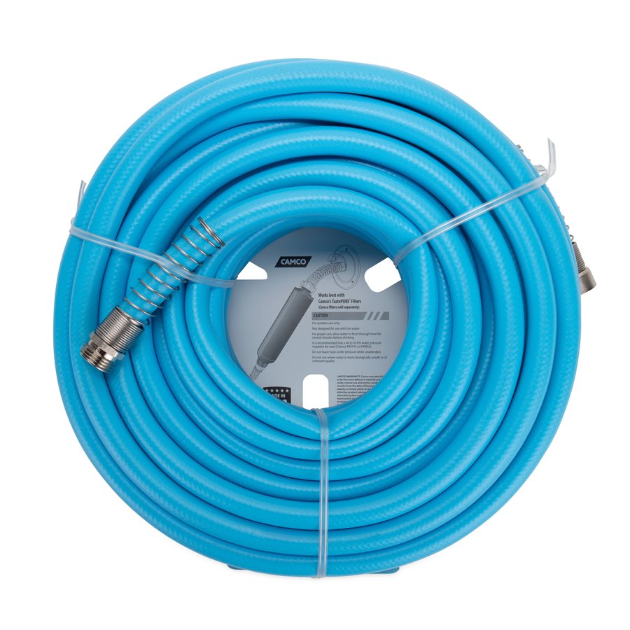 Camco Fresh Water Hose, 5/8 in Internal Diameter, 75 ft Length, 100 PSI Working Pressure - 22597