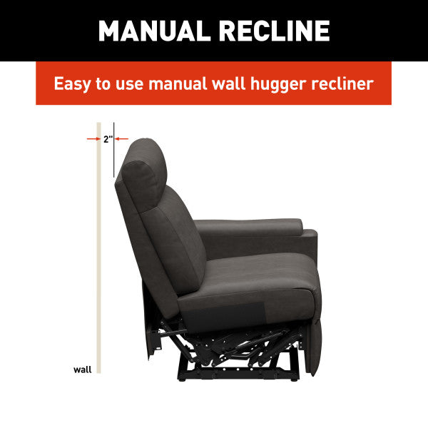 Lippert Chair, Heritage Theater Series, 27-1/2 in Width x 35 in Depth x 39 in Height Overall, 64 in Reclining Depth - 2024044108