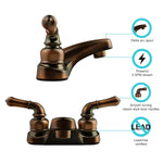 Dura Faucet Faucet, Classical Series, 2 Teapot Classical Handle, 2 Hole Application - DF-PL700C-ORB