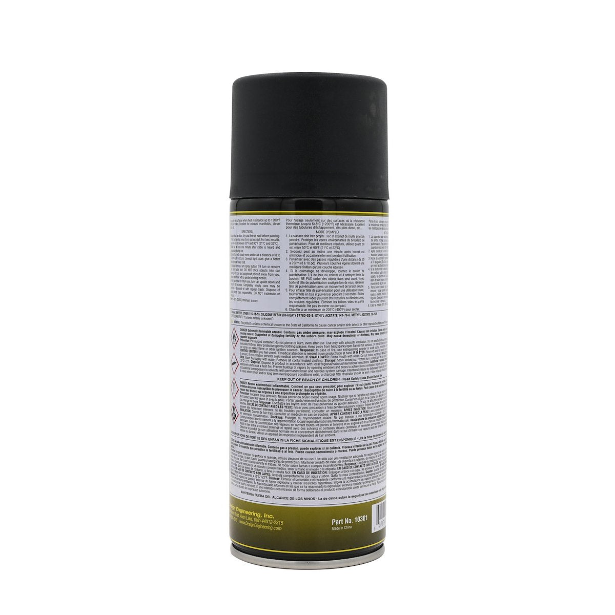Design Engineering Exhaust System Wrap Coating, Black, Up To 1200 degree Fahrenheit Heat Temperature Protection, 2 Hours Cure Time - 10301