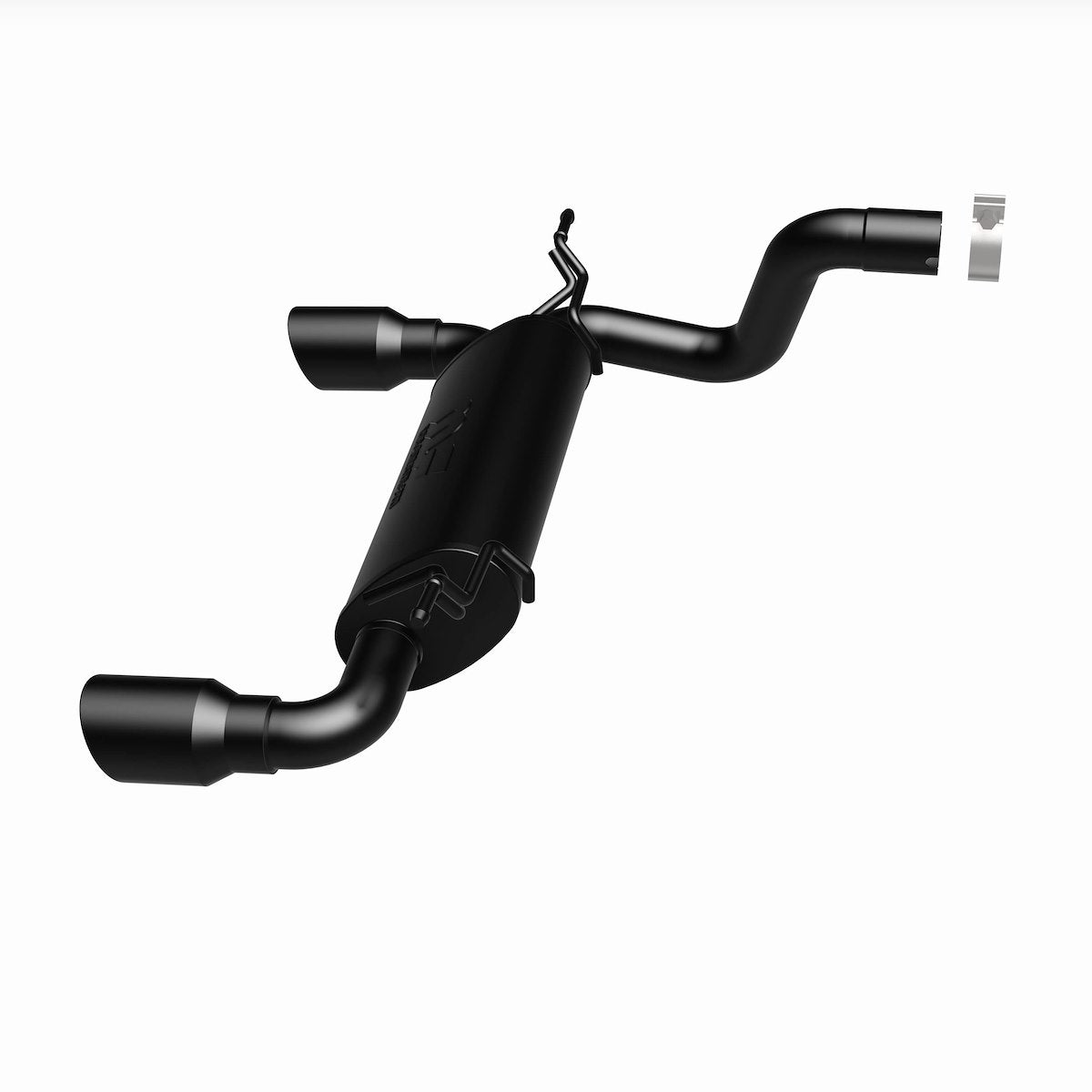 MagnaFlow Exhaust System Kit, MF Series Axle Back System, Black Stainless Steel, Black Steel Tips - 19388