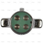 Pollak Trailer Wiring Connector, 4 Way Plug Side, 12 To 24 V, 20 amp - 11-409