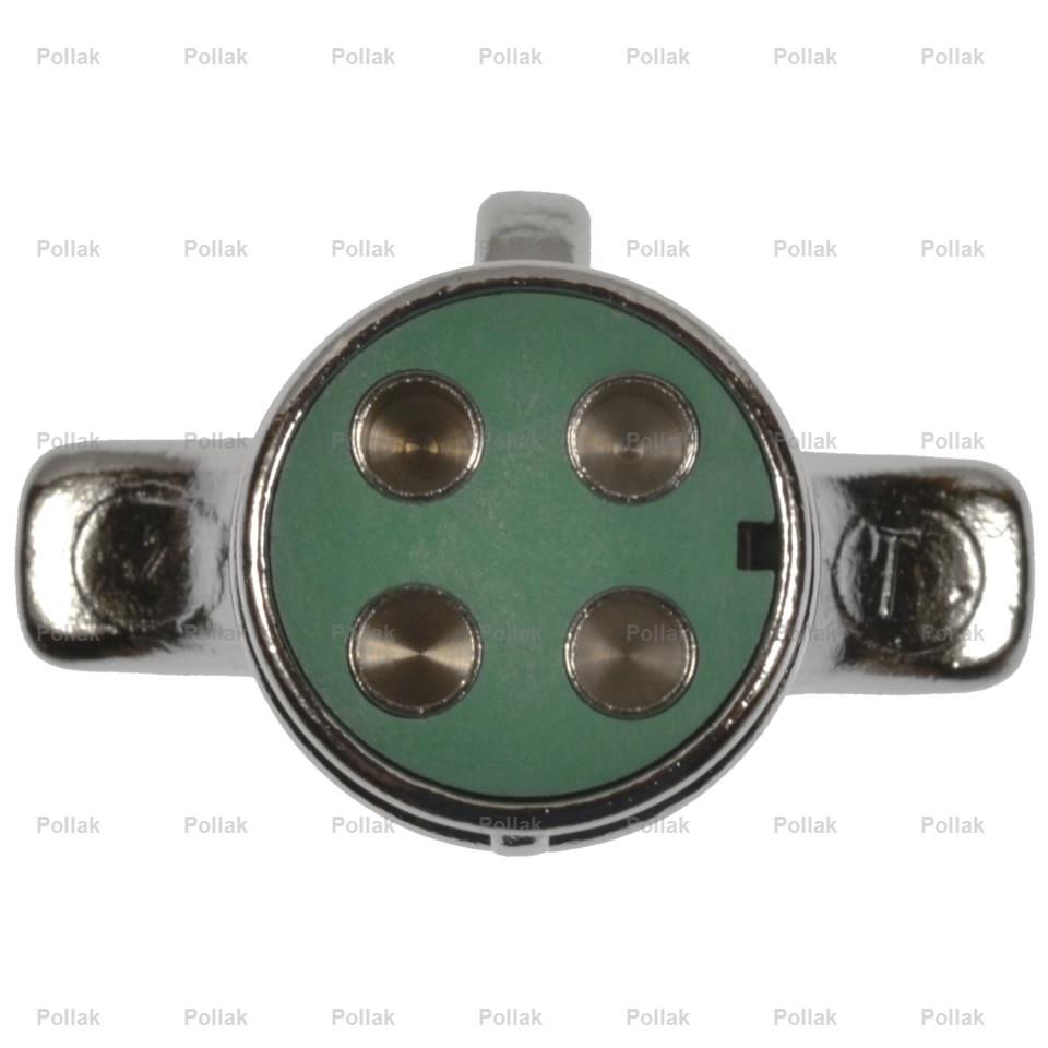 Pollak Trailer Wiring Connector, 4 Way Plug Side, 12 To 24 V, 20 amp - 11-409