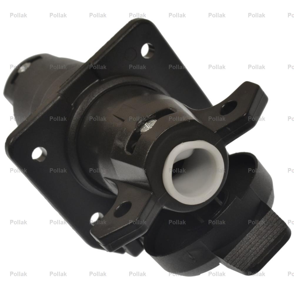 Pollak Trailer Wiring Connector, 7 Pole Connector, Black - 12-705E