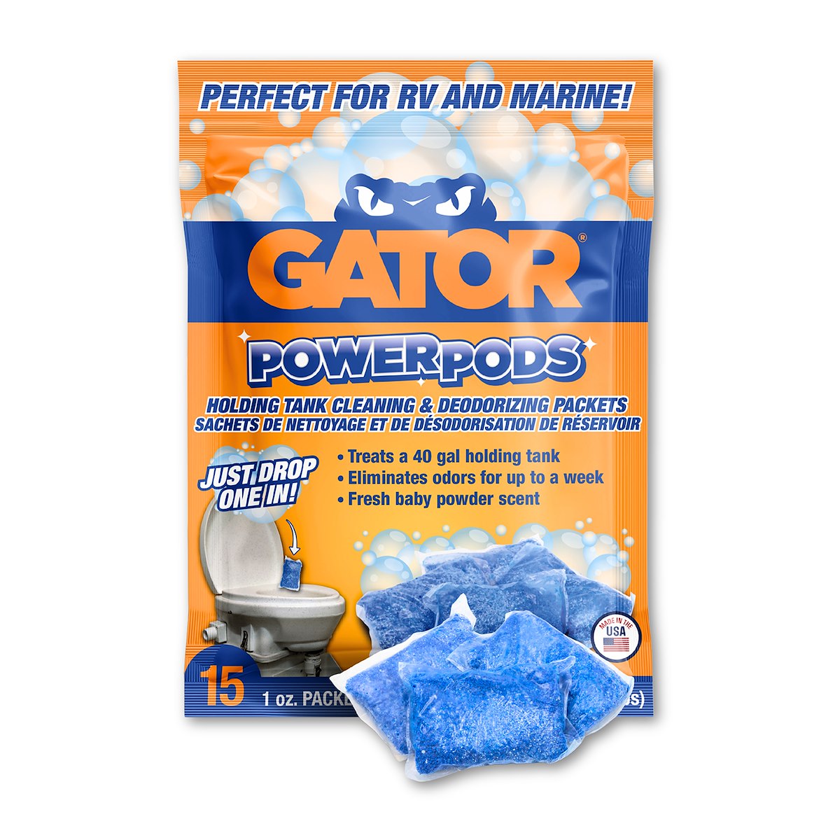 Duraflex Waste Holding Tank Treatment, 1 Packet Treats Up To 40 gal Holding Tank, 1 oz Packet - 21889