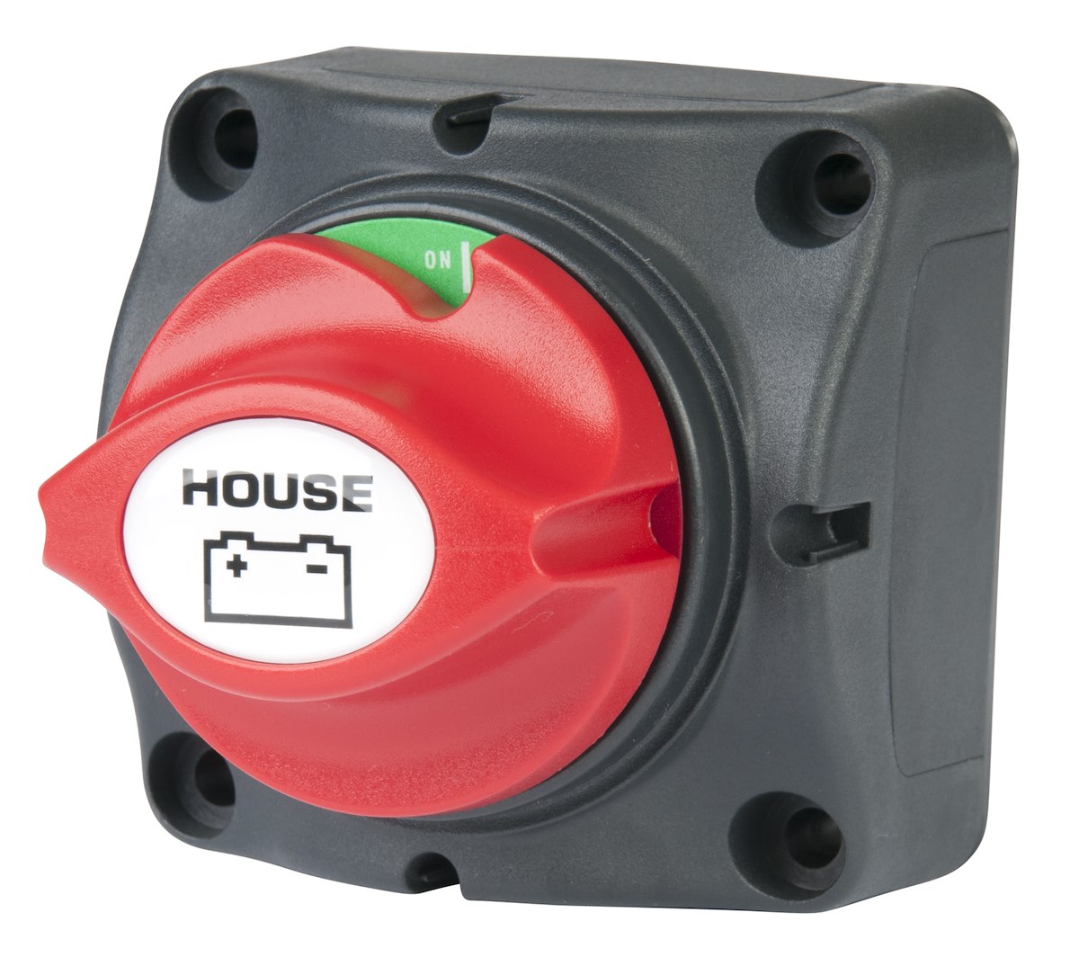 Marinco Battery Disconnect Switch, 2-3/4 in Length x 2-3/4 in Width x 3 in Height - 701HBRV