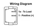 JR Products Multi Purpose Switch, 0.670 in x 0.500 in (Cutout), 1.285 in x 0.830 in (Switch), Black - 14075