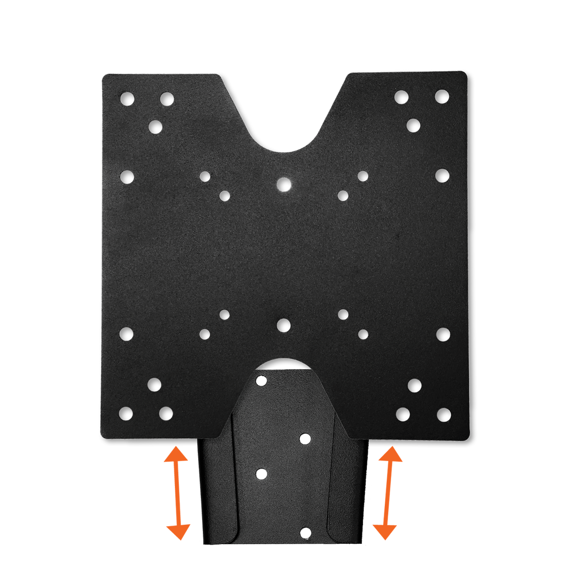 MOR/ryde TV Mount, Tilts +/- 5 degree Side To Side, 9-1/8 in Height x 9-1/8 in Width x 7/8 in Depth, Black - TV5-021H