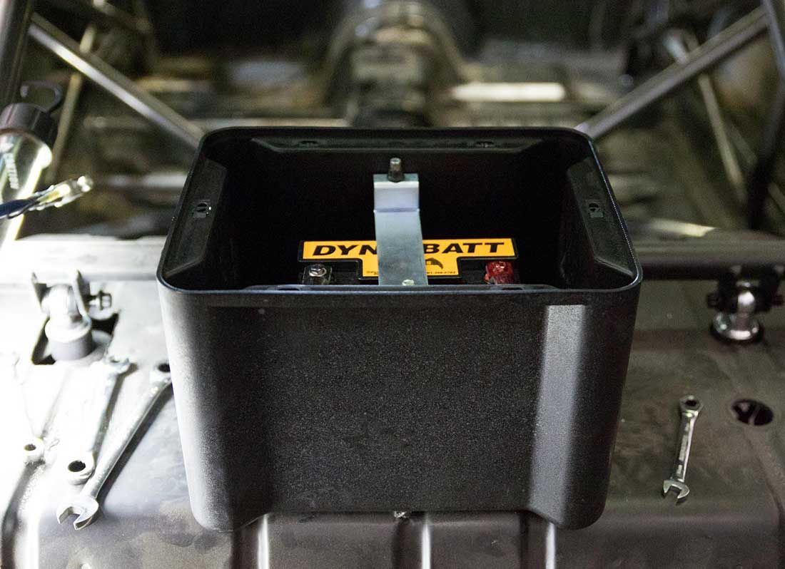 Moroso Battery Box, 13-1/8 in Width, 11-1/8 in Depth, 11-1/8 in Height, Black - 74051